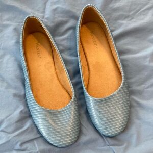 Blue Wanted ballet flats, size 9